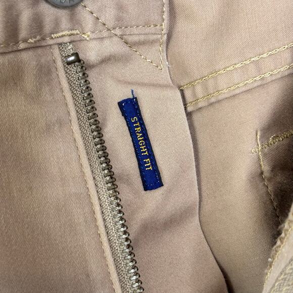 Polo Ralph Lauren Chino Pants 38x34 The Prospect Straight Flat Front Khaki Mens - Picture 5 of 12